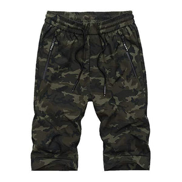 MEN'S CAMO ELASTIC SHORTS